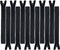 7" Black 12 YKK Zippers for Sewing Crafts- #3 Nylon Closed Bottom- Made 100% in USA- 12 YKK Zippers